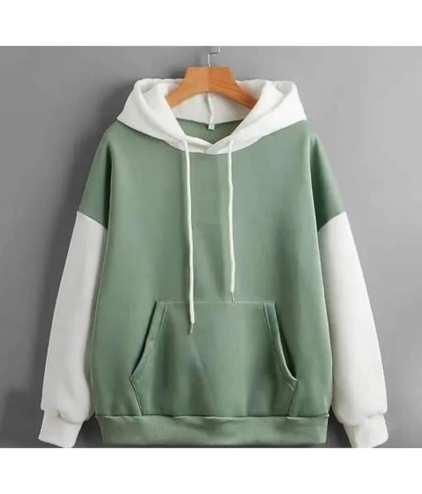 HARPITA Fleece Hooded Men's Sweatshirt - Olive ( Pack of 1 )