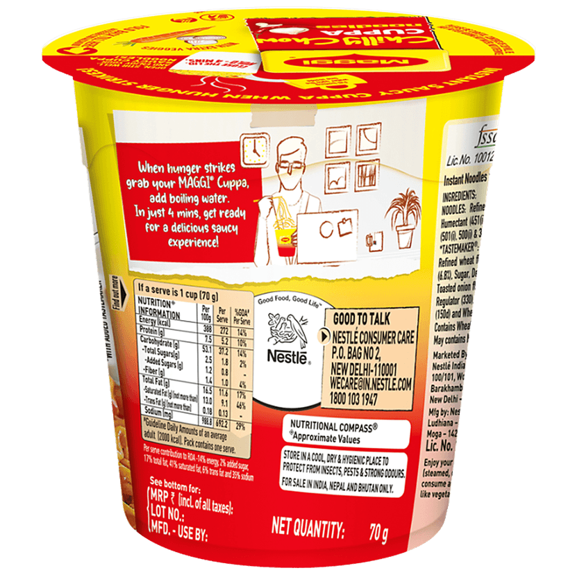 MAGGI Cuppa Noodles - Chilli Chow, 70 g view 2