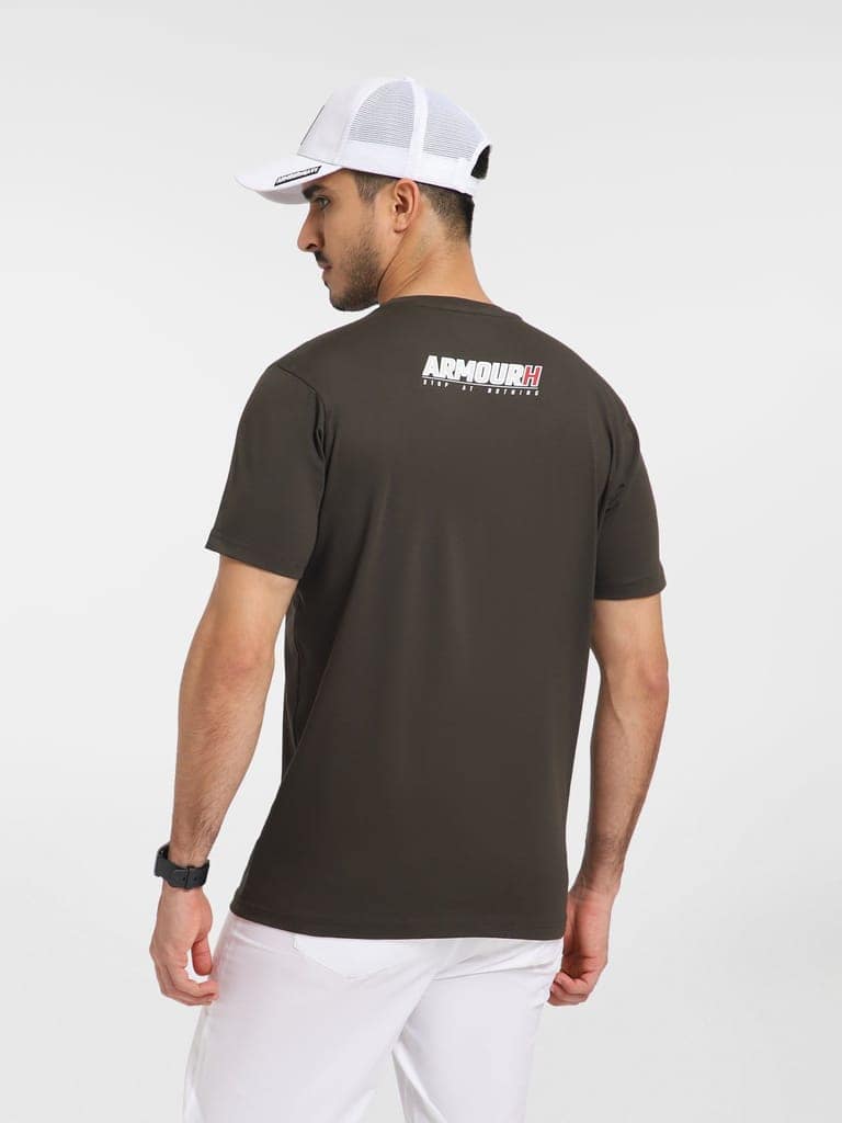 AH olive Round Neck (Cotton) view 5
