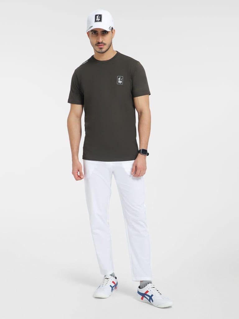 AH olive Round Neck (Cotton) view 6