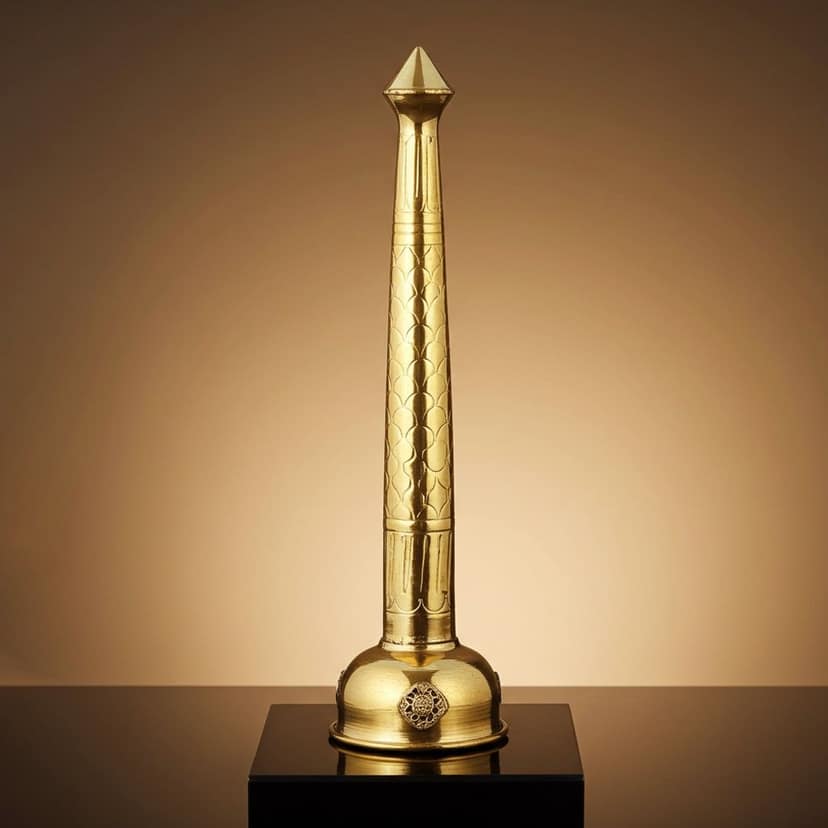 Brass Showpiece Mashal, Height : 15 Inch (BSMAS1435 E) view 2