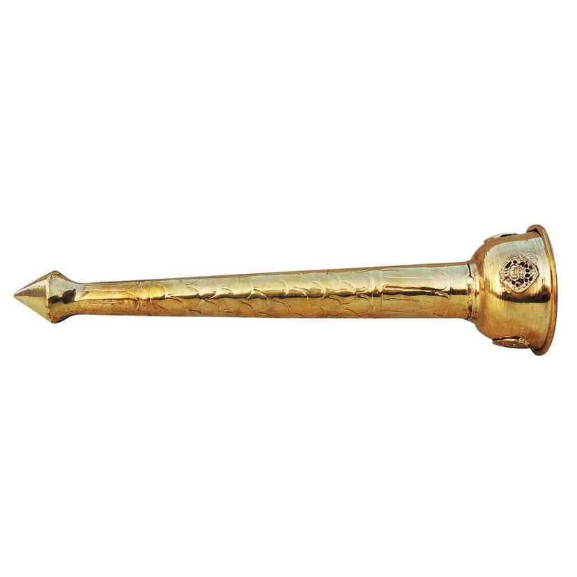 Brass Showpiece Mashal, Height : 15 Inch (BSMAS1435 E) view 4