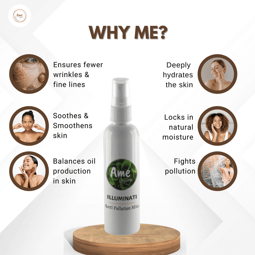 Ame Organic™ | ILLUMINATI | Anti Pollution Mist | 100ml view 7