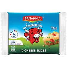 Britannia Processed Cheese Slice - Goodness Of Cow's Milk, 200 G (10 Slices X 20 G Each)