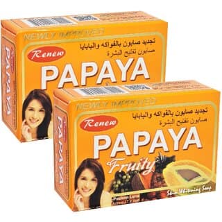 Renew Papaya Fruity Face & Body Soap - Pack Of 2 (135g)