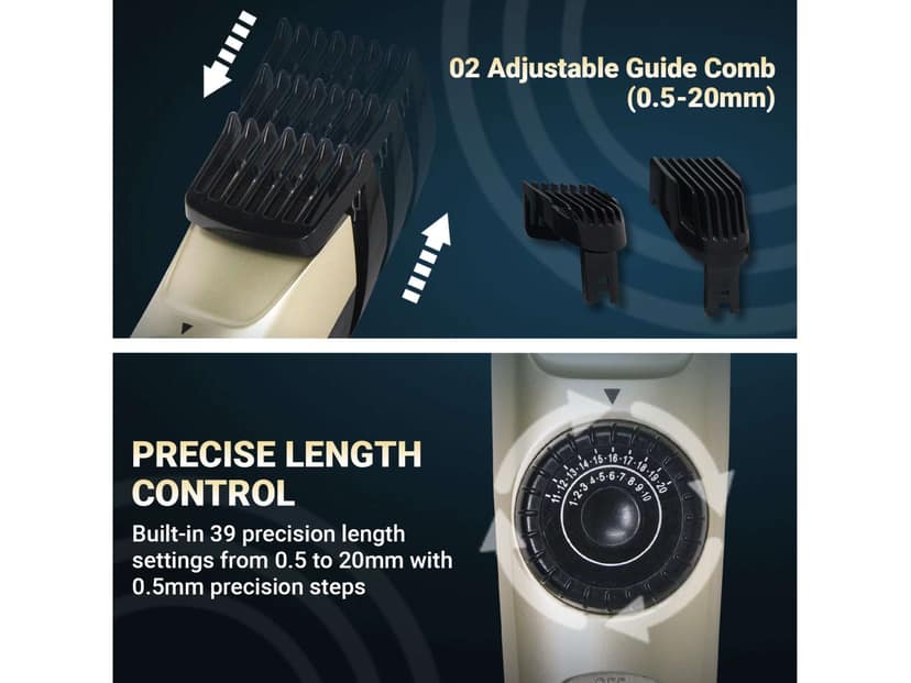 VGR V-031 Hair Trimmer For Men, Silver view 2