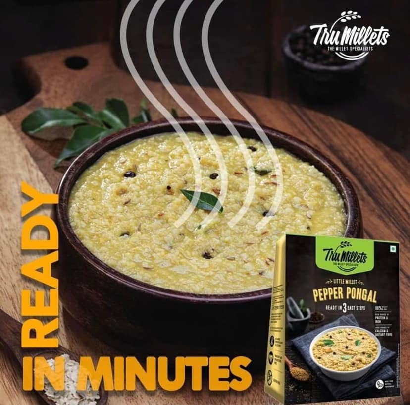 Trumillets | Healthy Millet Diet Meals | Ready to Cook | Pepper Pongal view 7