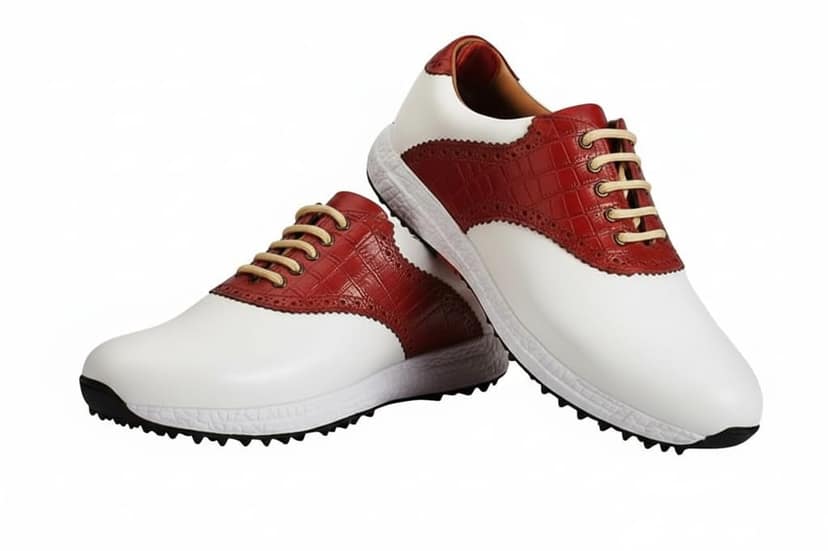HITCARO Men Proffessional Leather Golf Shoes | Lace-Up | Phylon Sole |Waterproof | Comfortable | Breathable | Sports Shoes view 2