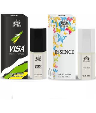 ST.JOHN Cobra Essence & Visa Pocket Perfume For Men 10ml Each (20ml)- Pack of 2