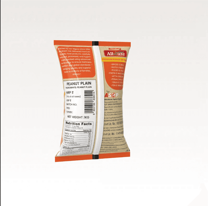 Allwaze Peanut Plain 1kilogram view 3
