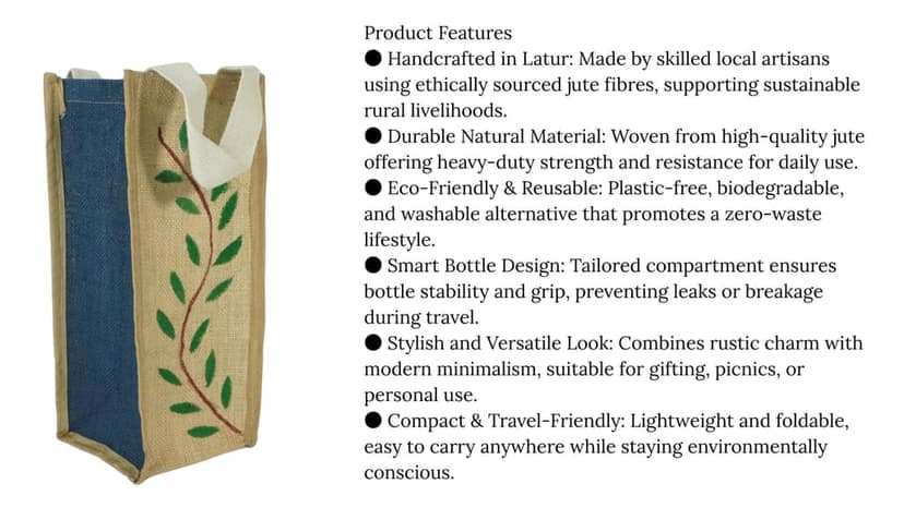 Bottle Jute Bag 1 Piece Each view 3