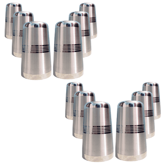 SHINI LIFESTYLE Stainless Steel Laser Design Glass, premium quality, water glass, gilas 12pc