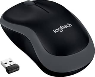 Logitech B175 / Optical Tracking, 12-Months Battery Life, Ambidextrous Wireless Optical Mouse (2.4GHz Wireless, Black)
