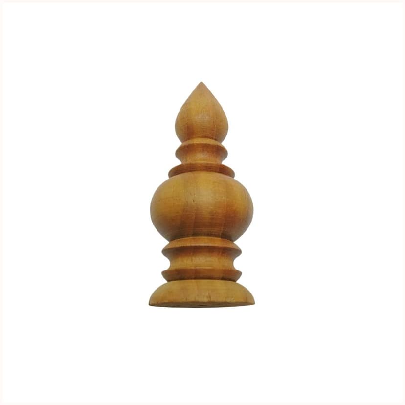 Pooja Kalash Small (35x75) - Without Polish - Natural Wood Design - 35 mm Base Diameter - 75 mm Height - Traditional Wooden Poojai Kalasam - Elegant Finish - Rituals & Decor
