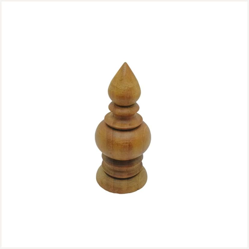 Pooja Kalash Small (35x75) - Without Polish - Natural Wood Design - 35 mm Base Diameter - 75 mm Height - Traditional Wooden Poojai Kalasam - Elegant Finish - Rituals & Decor view 2