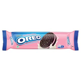 Cadbury Oreo Strawberry flavour Cookie Sandwich Cream Biscuit, 113.75 g