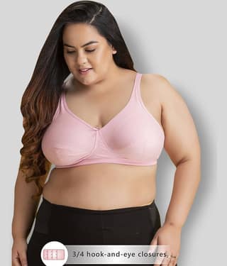 Clovia Cotton Non Padded Women's Everyday Bra ( Pink )
