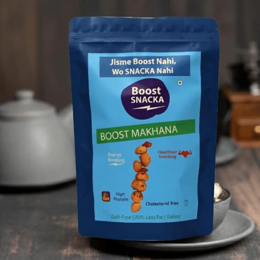 BOOST MAKHANA | Roasted Fox Nuts (Makhana) Snack – Light & Healthy view 3