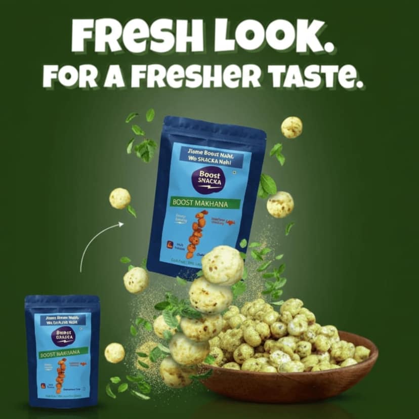 BOOST MAKHANA | Roasted Fox Nuts (Makhana) Snack – Light & Healthy view 5