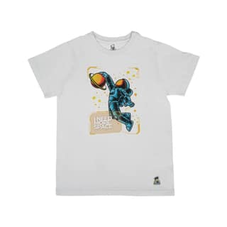 KUCHU Kids’ Unisex T-Shirt “More Space” Digital Print | Soft Cotton-Modal Blend | Breathable, Stretchable & Comfortable Everyday Wear for Boys & Girls
