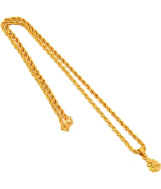 Jewarhaat - Golden Pendant ( Pack of 1 )