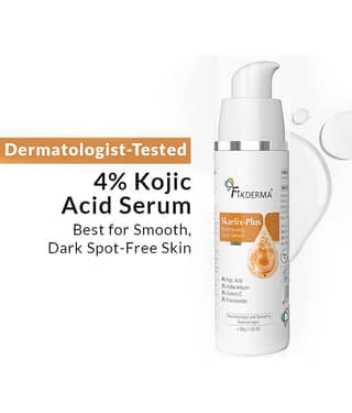 Fixderma Skarfix Plus 4% Kojic Acid Brightening Face Serum for Dark Spots & Pigmentation (30 g)