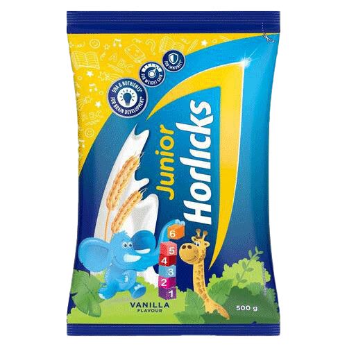 Junior Horlicks Vanilla Pouch 500g