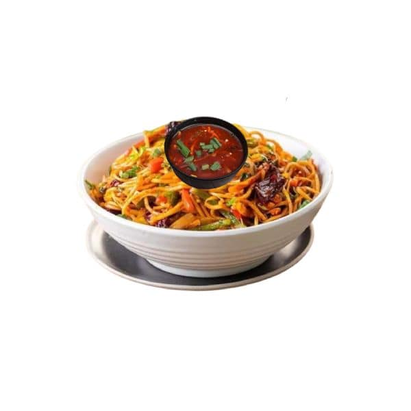 Veg Chopper Noodles with Gravy Half