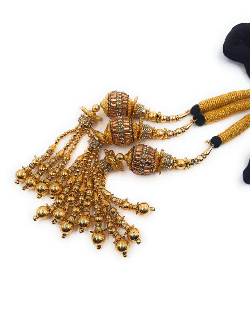 Patiala Shahi Punjabi Paranda/Braid Tassles view 4