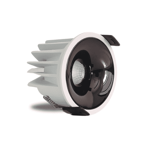 SPARKWORLD 12W LED Surface COB Spot Light Black Body with Black Reflector | Natural White Ceiling Focus Light | Pack of 1 | Colour: Warm White view 2