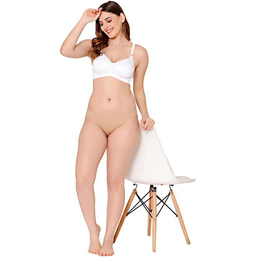 Bodycare polycotton wirefree adjustable straps moulded cup non padded bra-6576B view 3