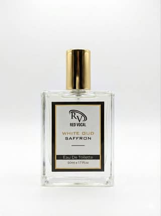 Red Vocal White Oud Saffron Eau De Toilette 50ml | Unisex Luxury Oud & Spicy Notes | Long-Lasting Premium Fragrance