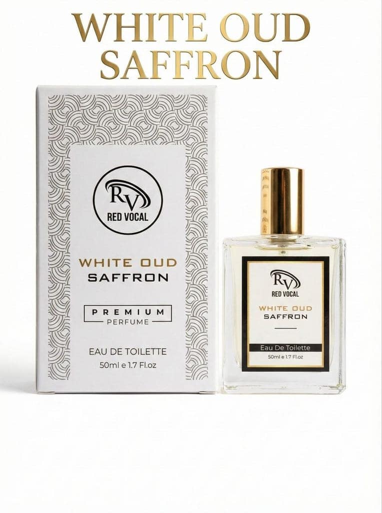 Red Vocal White Oud Saffron Eau De Toilette 50ml | Unisex Luxury Oud & Spicy Notes | Long-Lasting Premium Fragrance view 7