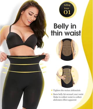 Tkeshto Cotton Trimming Tights Shapewear - Single