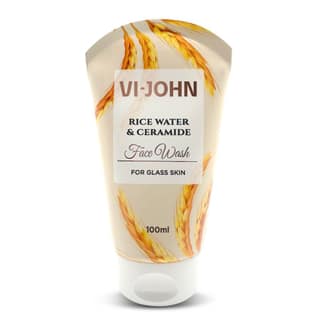VI-JOHN Rice Water & Ceramide Face Wash | for Hydrated, Smooth & Glowing Skin 100ml