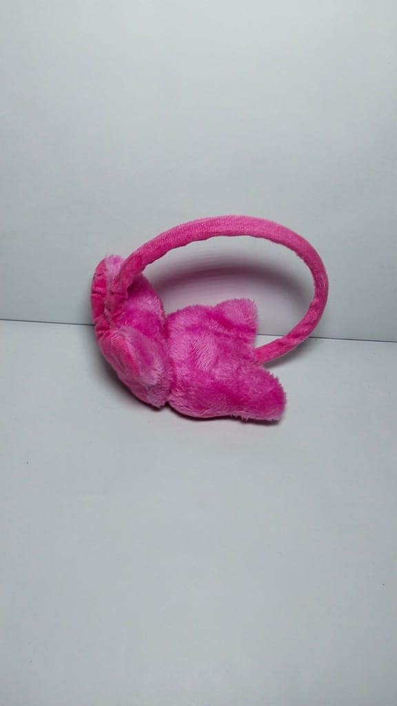Plush Bear Earmuffs for Girls view 4