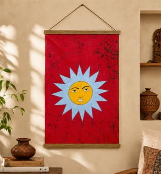 Handcrafted Batik Print Cotton Wall Hanging