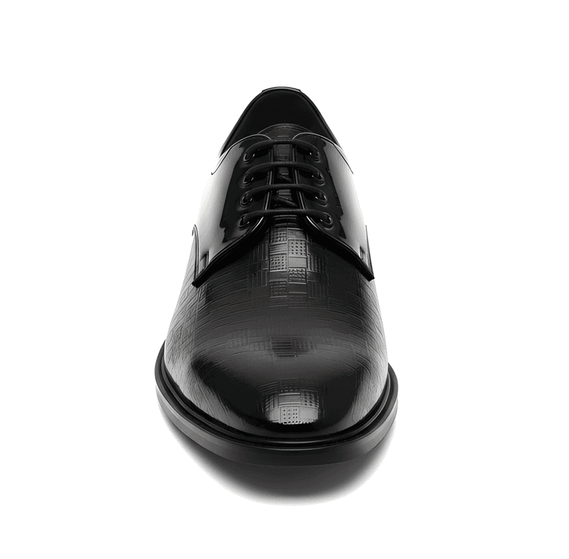 WUGO::Latest Classic Black Oxford Formal Shoes for Men & Boys | Premium Lace-Up Office Wear Shoes | Classic Design, Comfortable Fit & Durable Finish for Daily Business Use view 2