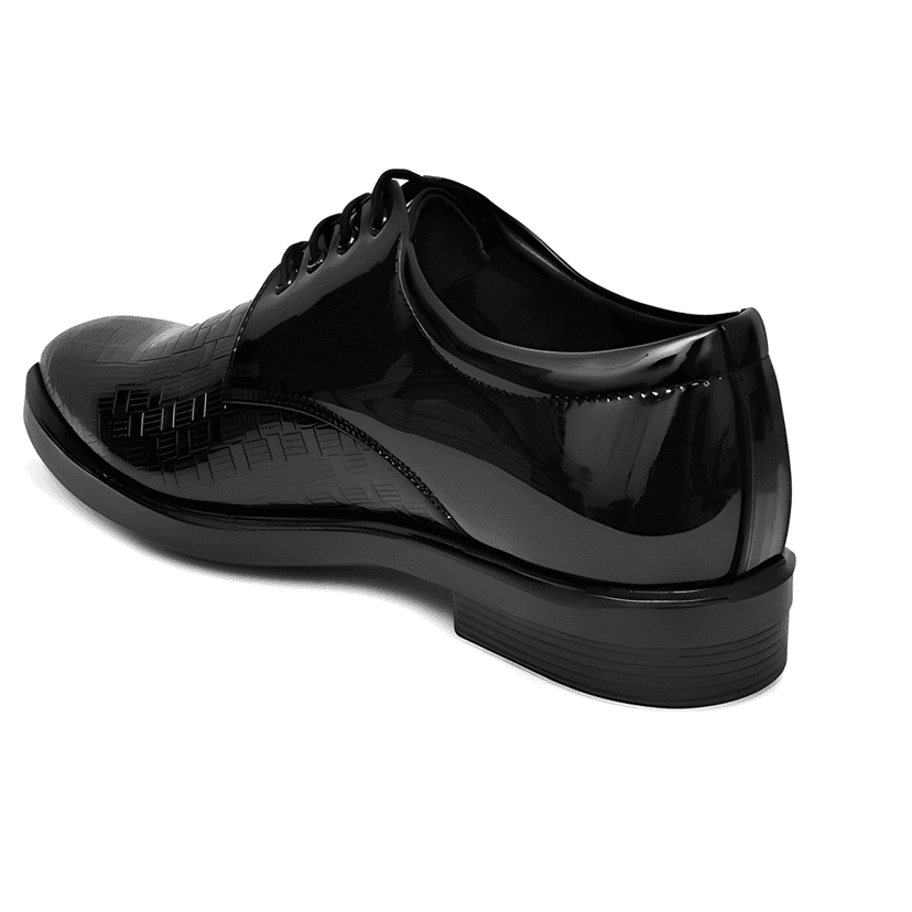 WUGO::Latest Classic Black Oxford Formal Shoes for Men & Boys | Premium Lace-Up Office Wear Shoes | Classic Design, Comfortable Fit & Durable Finish for Daily Business Use view 3