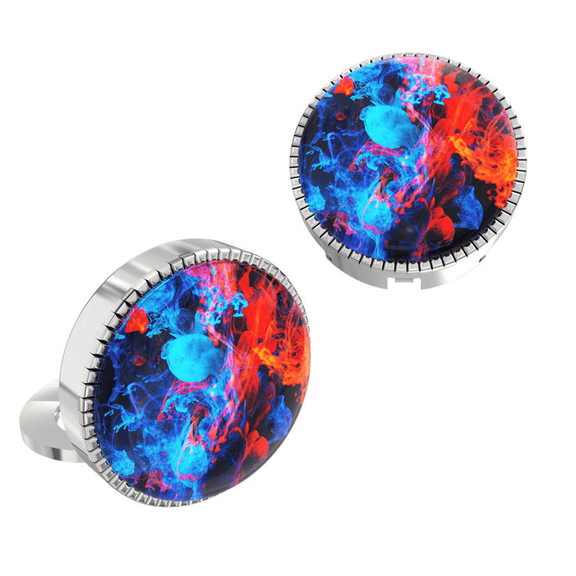 The Smart Buttons - Shirt Button Cover Cufflinks for Men - FluidFusion view 2