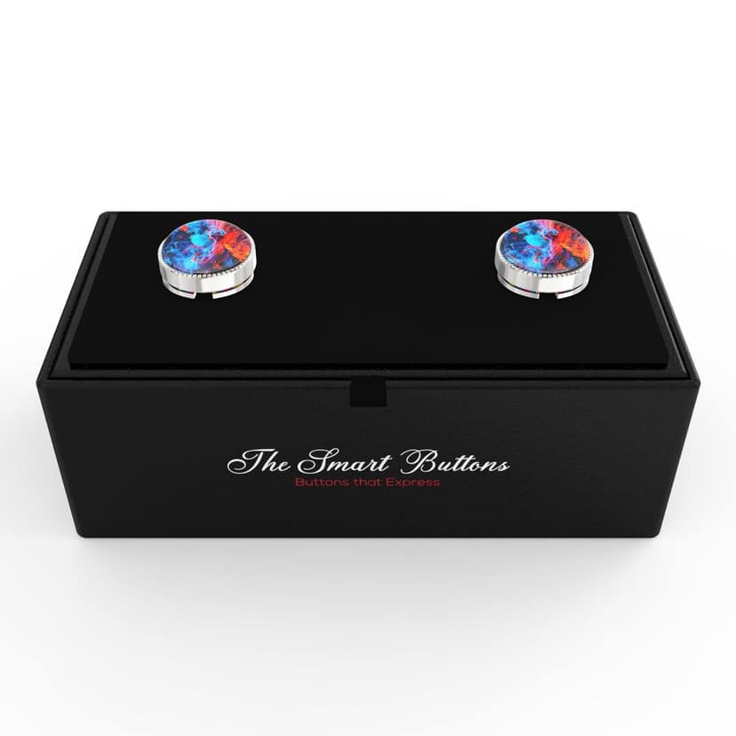 The Smart Buttons - Shirt Button Cover Cufflinks for Men - FluidFusion view 3