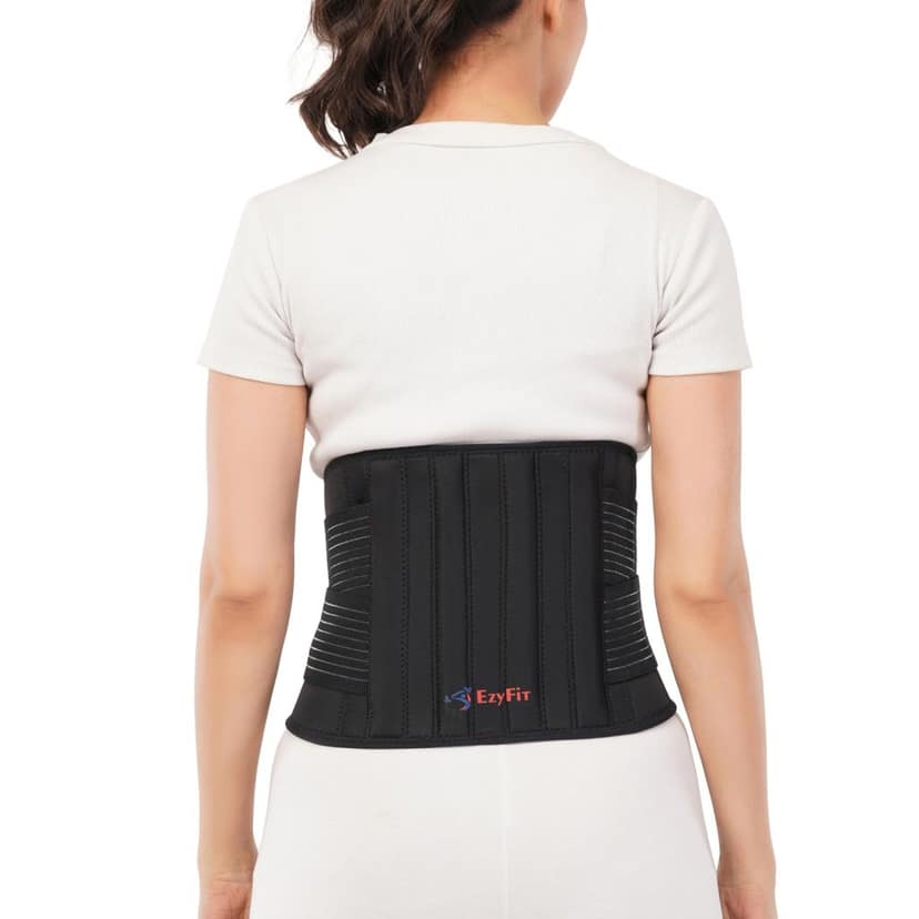 EZYFIT Sacro Lumbar Belt | Neoprene Back Support Belt for Lower Back Pain Relief � Adjustable Lumbar Brace for Men & Women | Lightweight, Breathable & Durable Waist Support