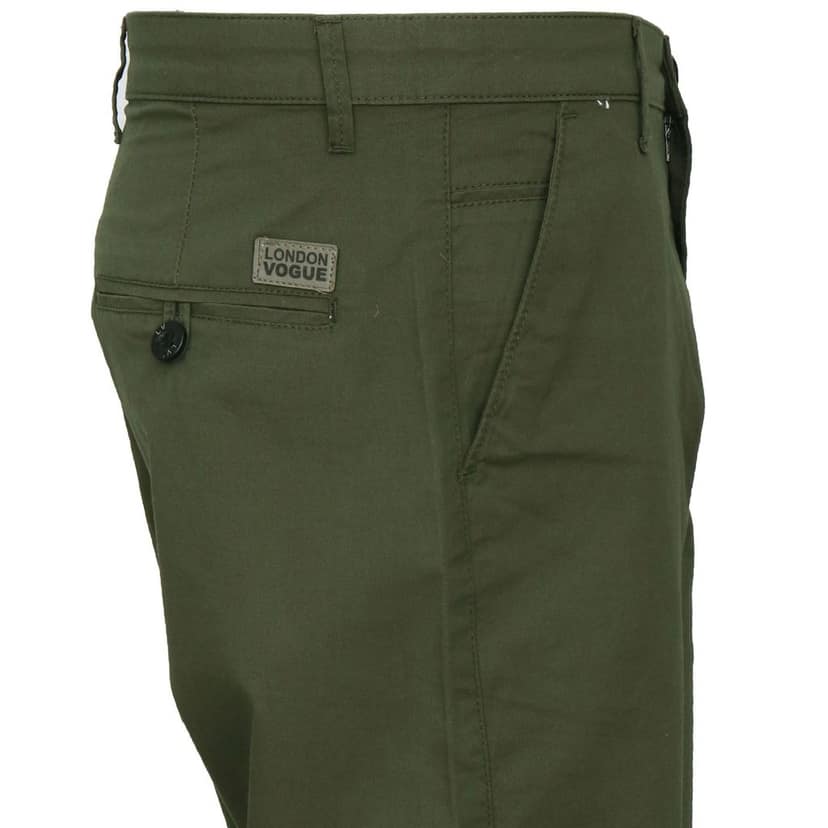 Cotton Green Solid Shorts view 4