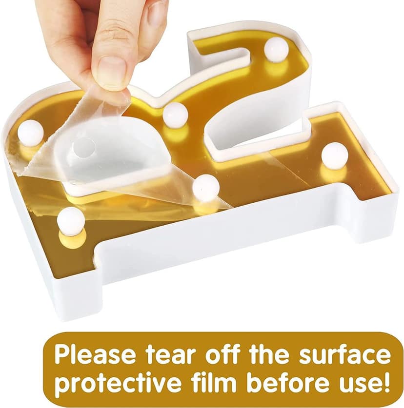 LED Golden Marquee Alphabet E-1PC view 3
