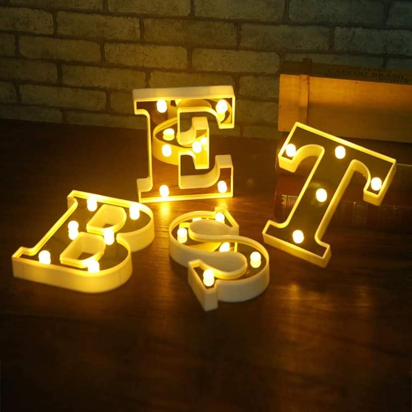 LED Golden Marquee Alphabet E-1PC view 5