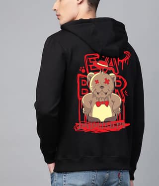 SCOTT FINCHER Men's Black Graphic Printed Hoodie : AA(RSHOD)BLACK_38