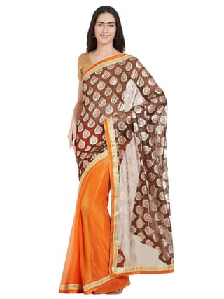 Florence net with Blouse Piece Saree