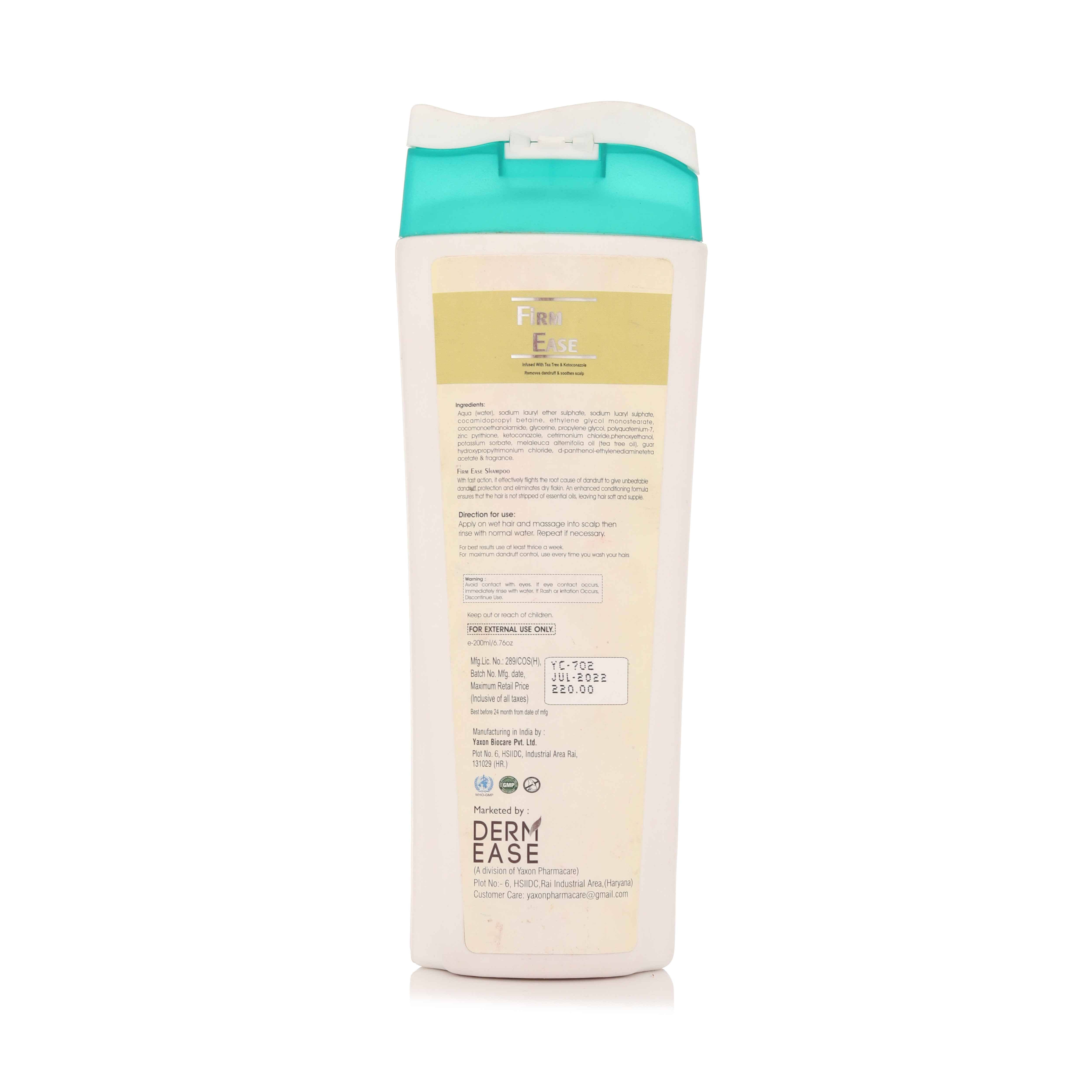 Dermease Firm Ease Anti Dandruff Shampoo for Healthy Scalp