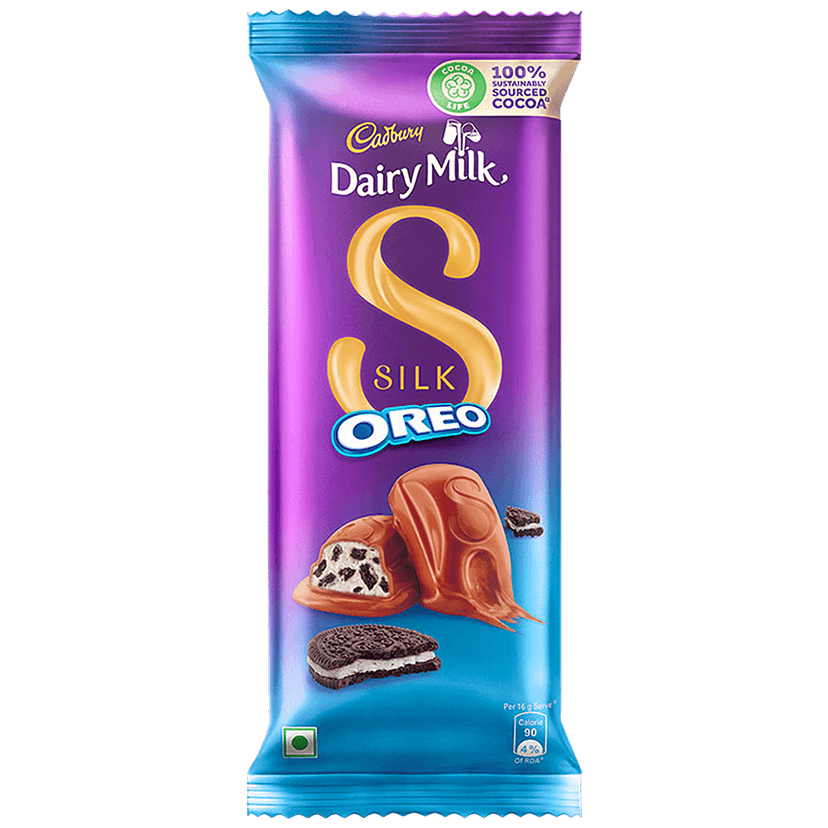 Cadbury Dairy Milk Silk Oreo Chocolate Bar, 130 G view 2