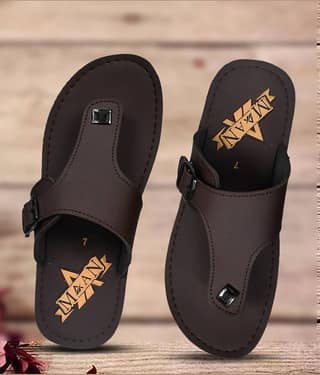 MAAN Brown Men's Thong Flip Flop